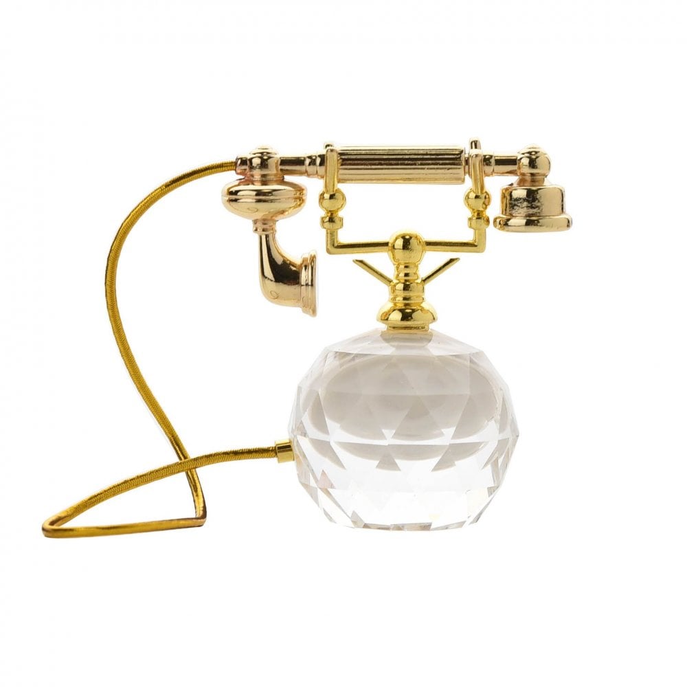 Miniature Telephone Battery Mantel Clock 9429