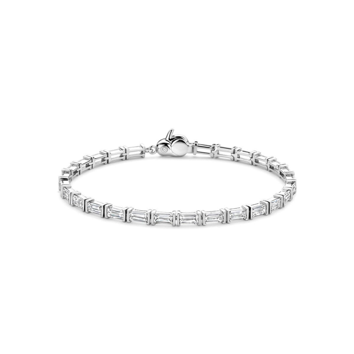 Sterling Silver Ladies Cubic Zirconia Tennis Bracelet 23041ZI