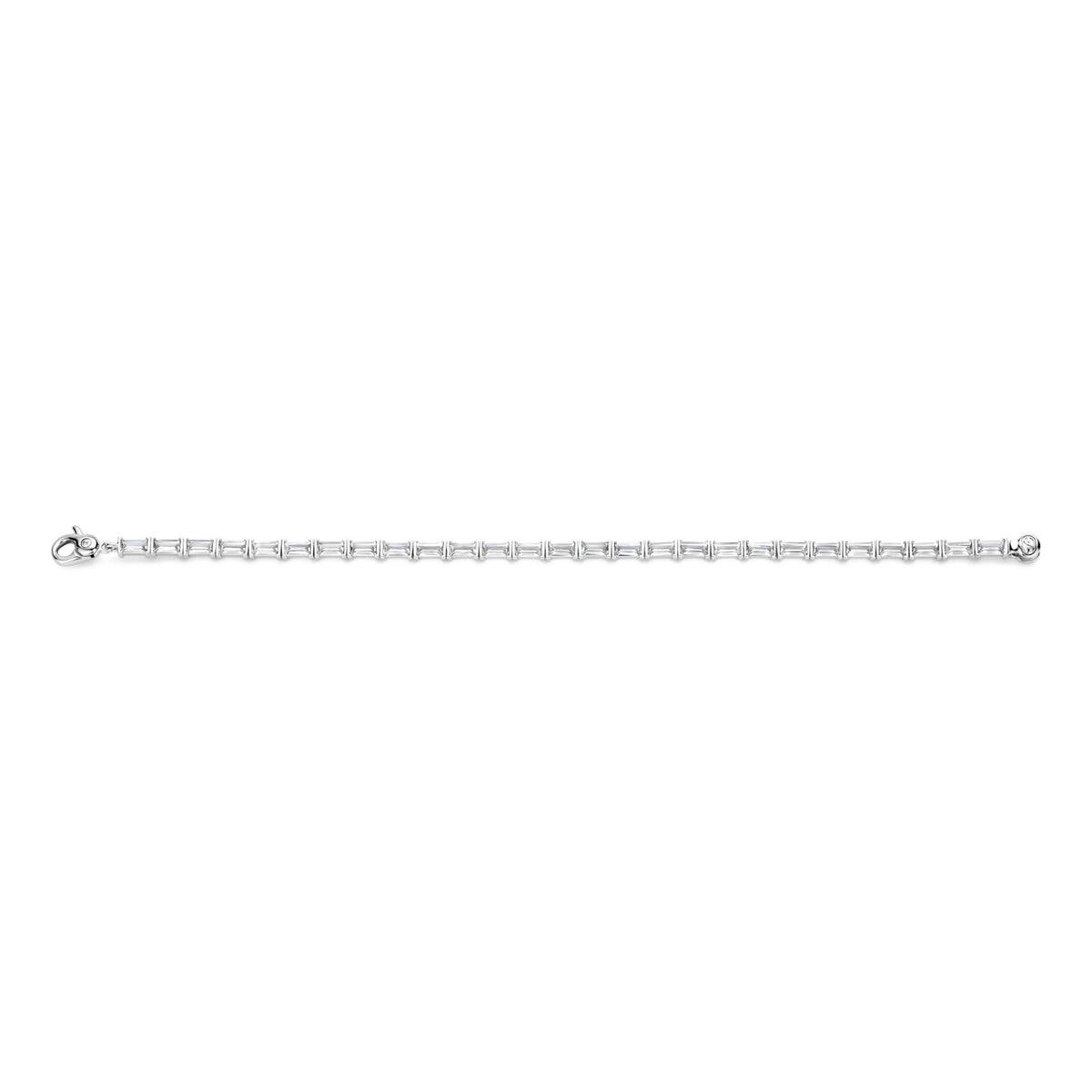 Sterling Silver Ladies Cubic Zirconia Tennis Bracelet 23041ZI
