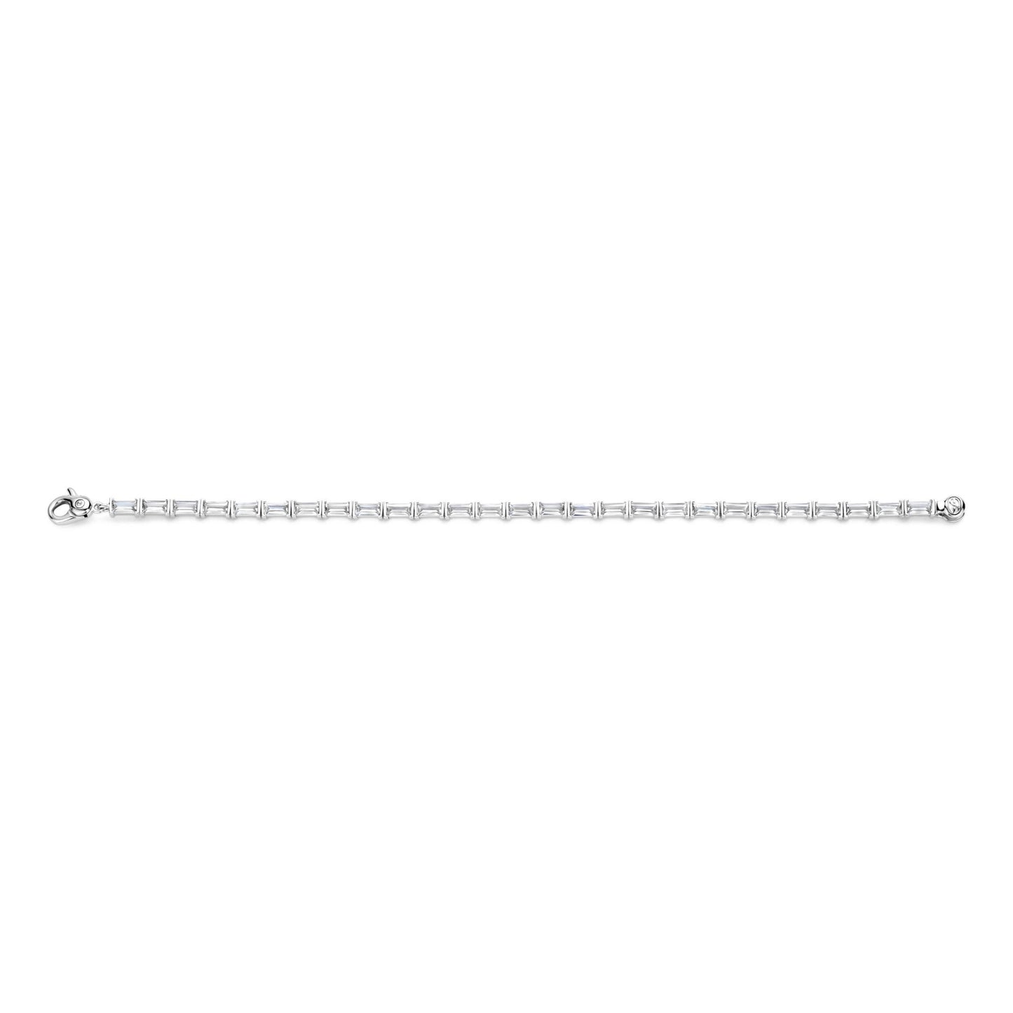 Sterling Silver Ladies Cubic Zirconia Tennis Bracelet 23041ZI