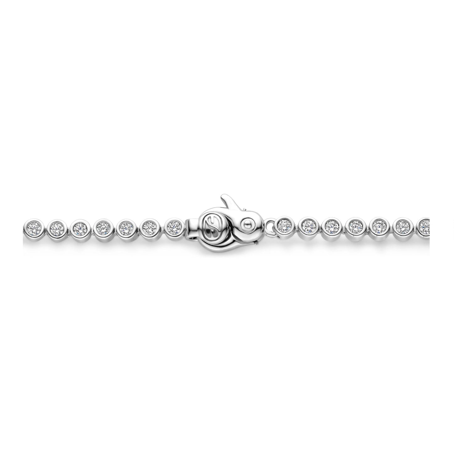 Sterling Silver Ladies Cubic Zirconia Tennis Bracelet 23043ZI