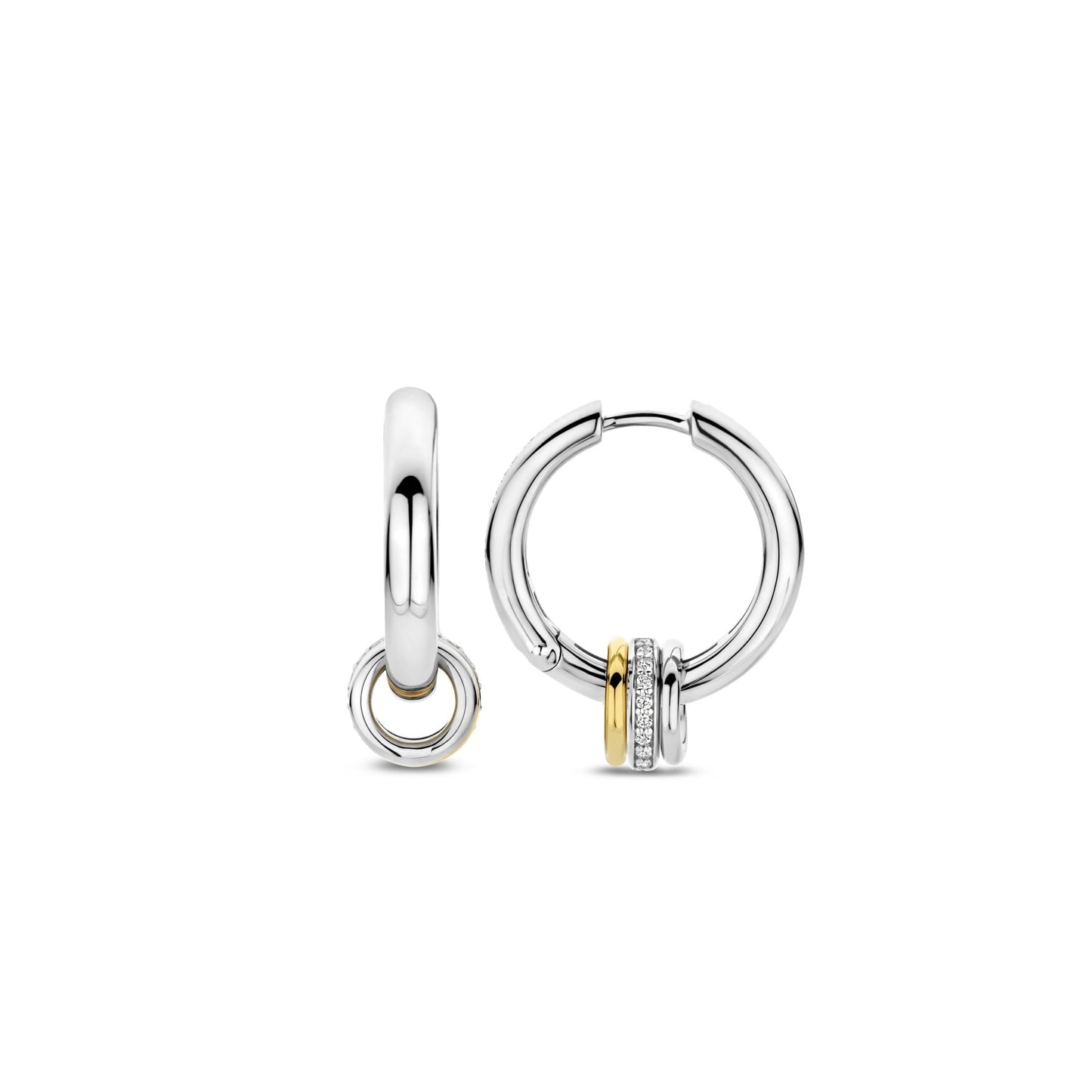 Sterling Silver Ladies Cubic Zirconia Earrings 7981ZY