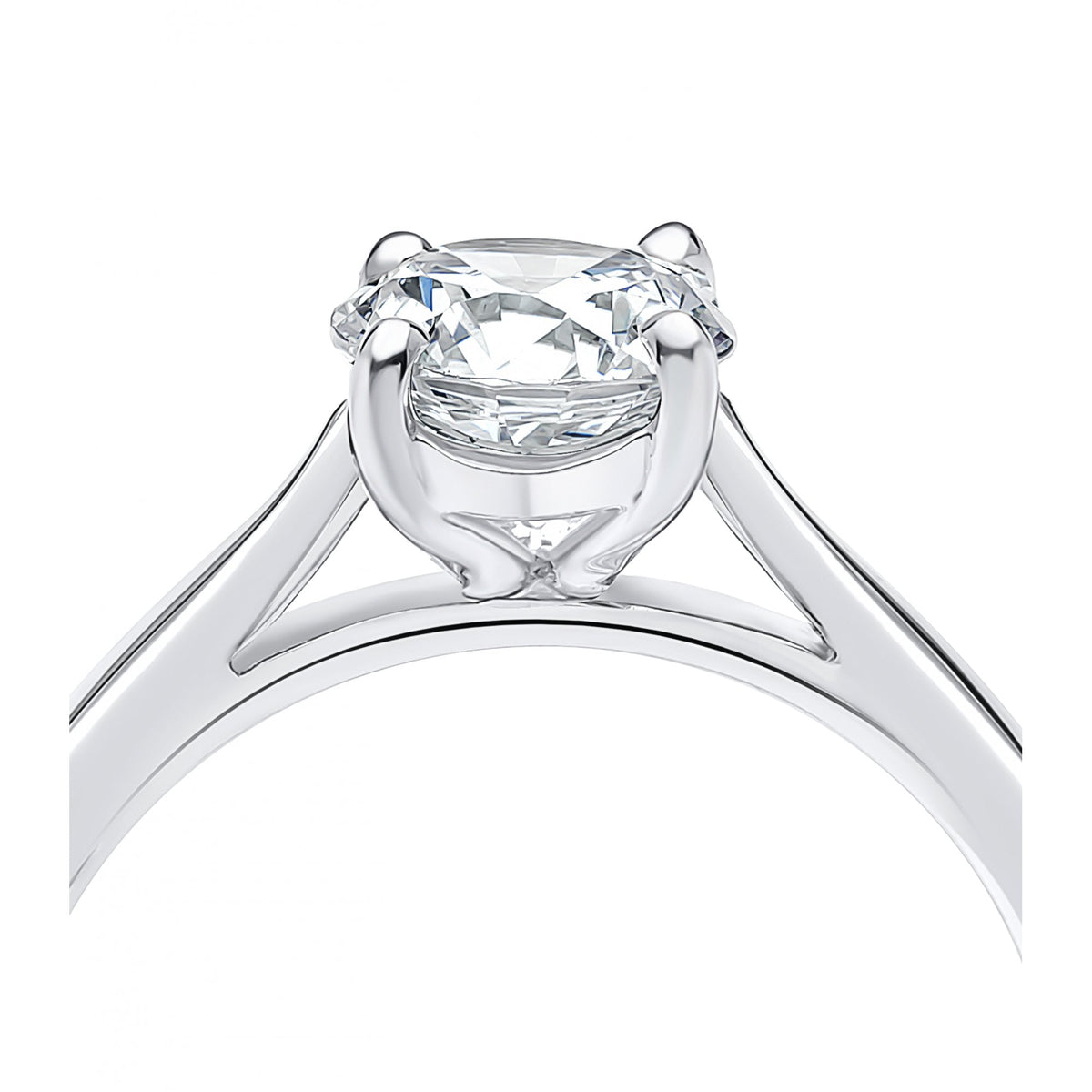 Platinum Lab Grown Diamond 0.51ct Ladies Engagement Ring