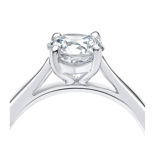 Platinum Lab Grown Diamond 0.51ct Ladies Engagement Ring