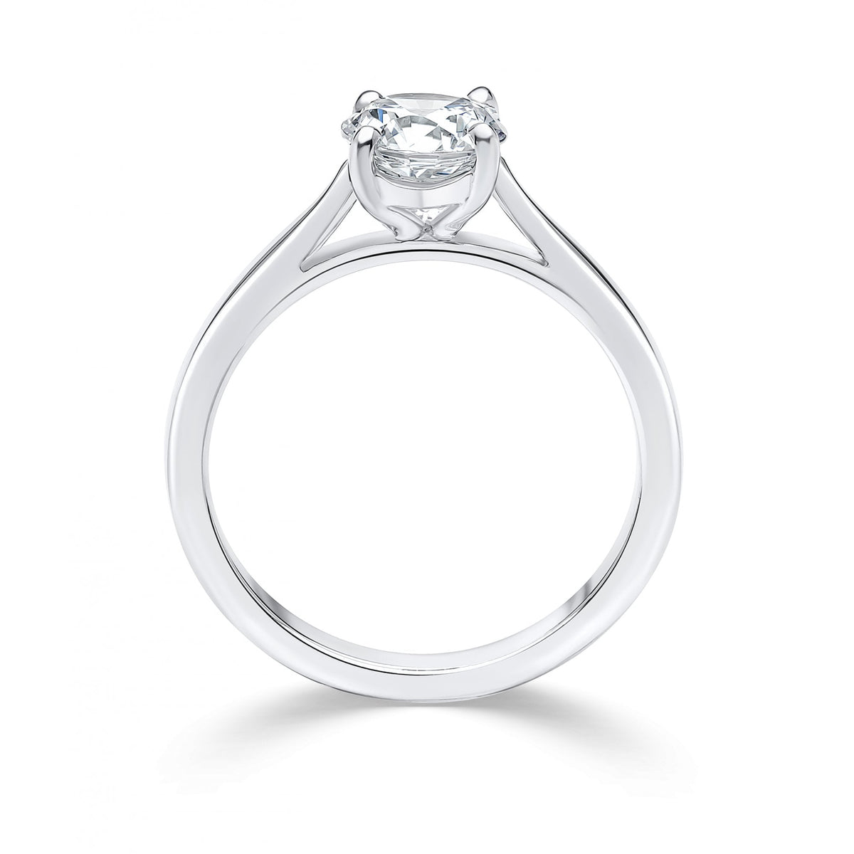 Platinum Lab Grown Diamond 0.51ct Ladies Engagement Ring