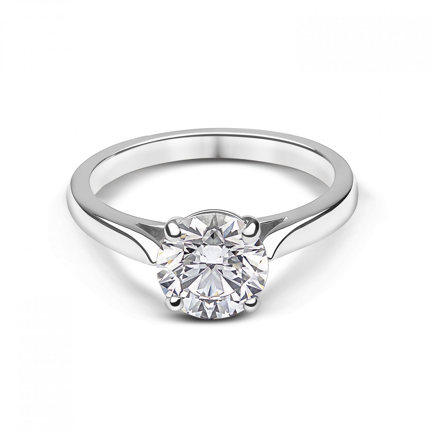 Platinum Ladies Lab Grown Diamond 1.0ct Engagement Ring