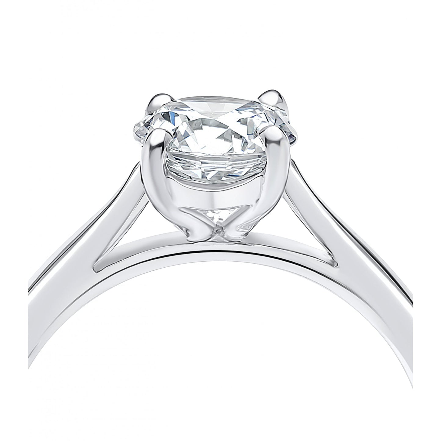 Platinum Ladies Lab Grown Diamond 1.0ct Engagement Ring
