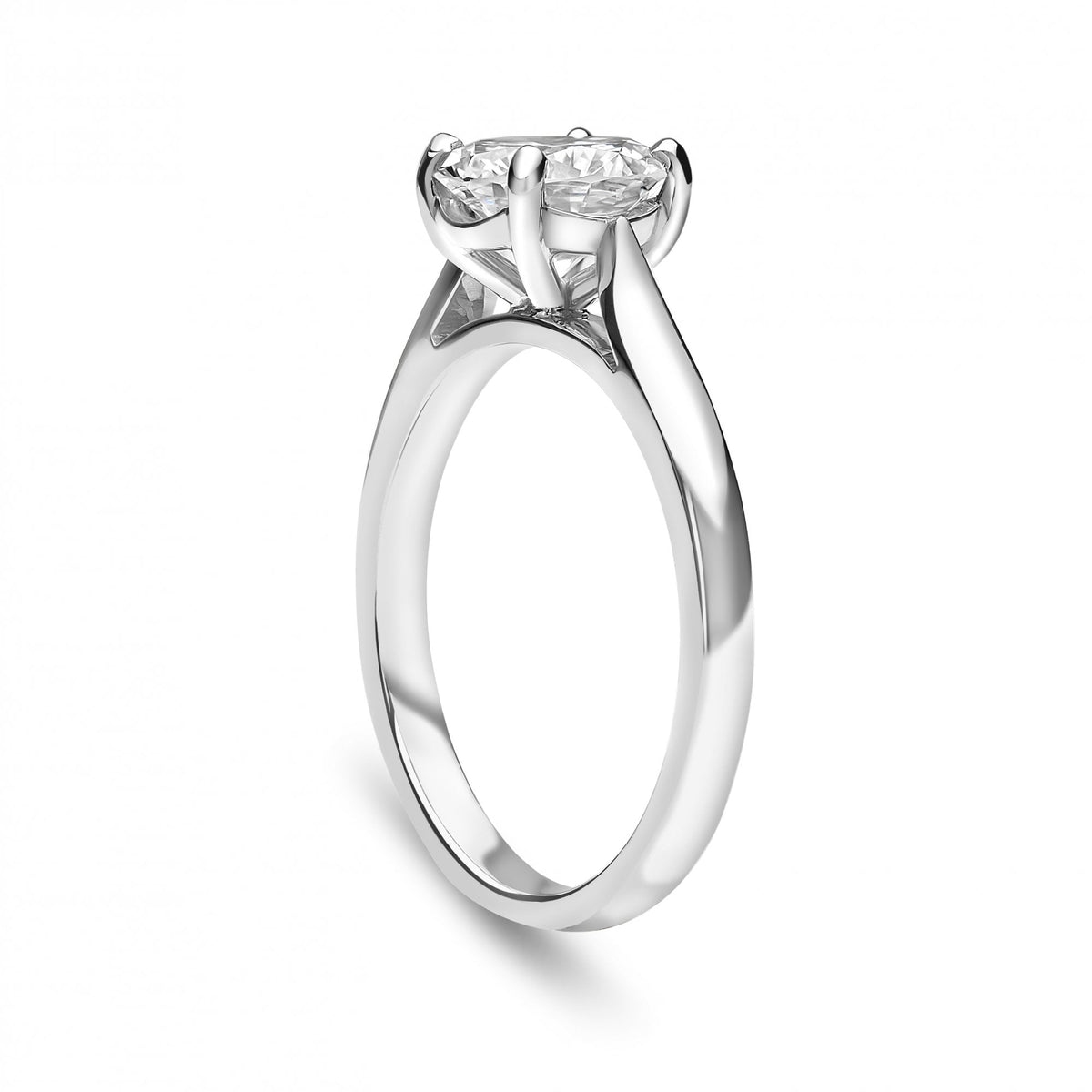 Platinum Ladies Lab Grown Diamond 2.08ct Engagement Ring
