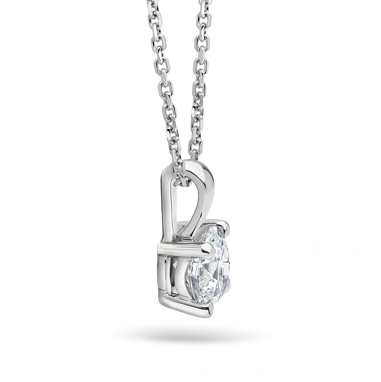 18ct White Gold Lab Grown Diamond 0.59ct Ladies Pendant