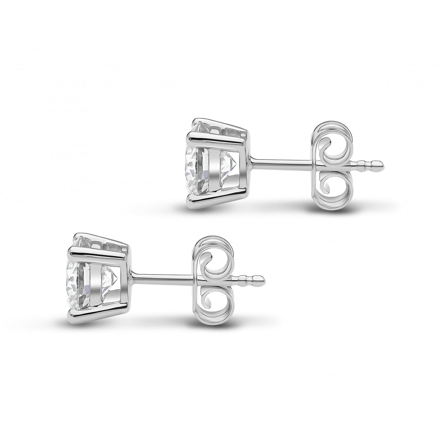 18ct White Gold Lab Grown Diamond 0.50ct Ladies Stud Earrings