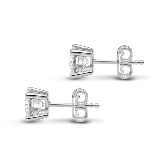18ct White Gold Lab Grown Diamond 0.7ct Ladies Stud Earrings