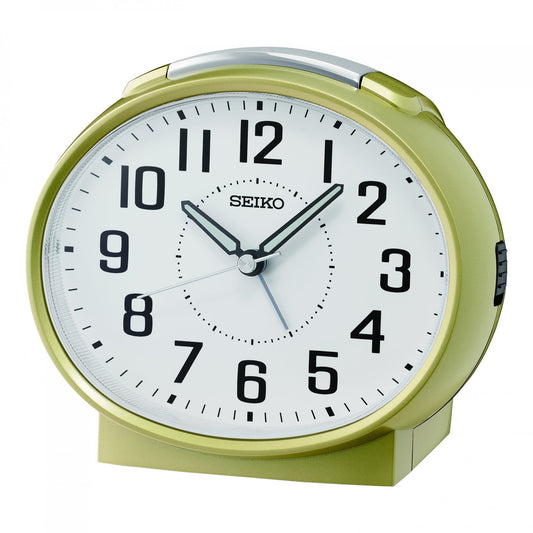 Bedside Bell Alarm Clock with Light, Snooze, Clear Face QHK059G