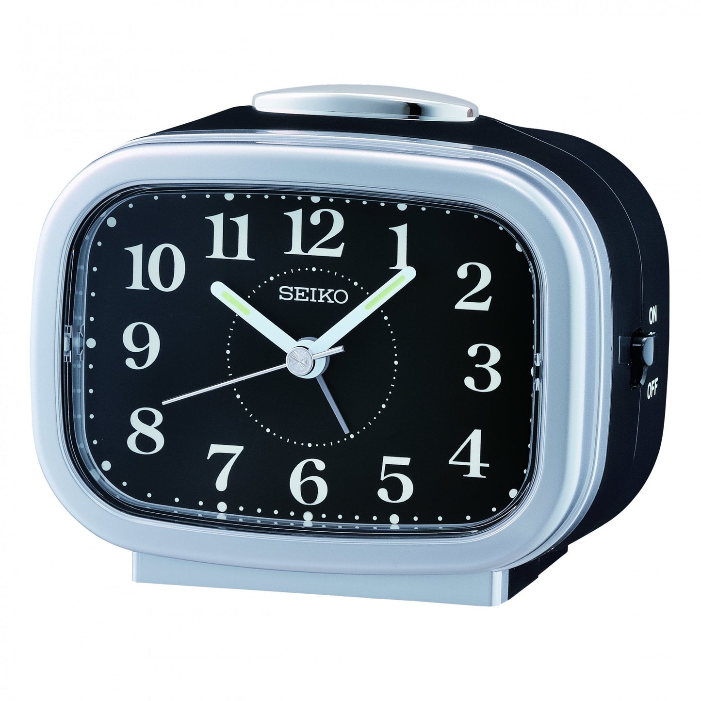 Bedside Bell Alarm Clock with Snooze, Light & Clear Face QHK060A