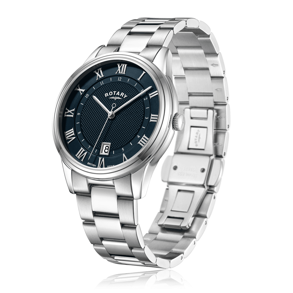 Gents Stainless Steel Quartz Bracelet Watch, Date GB05390/66