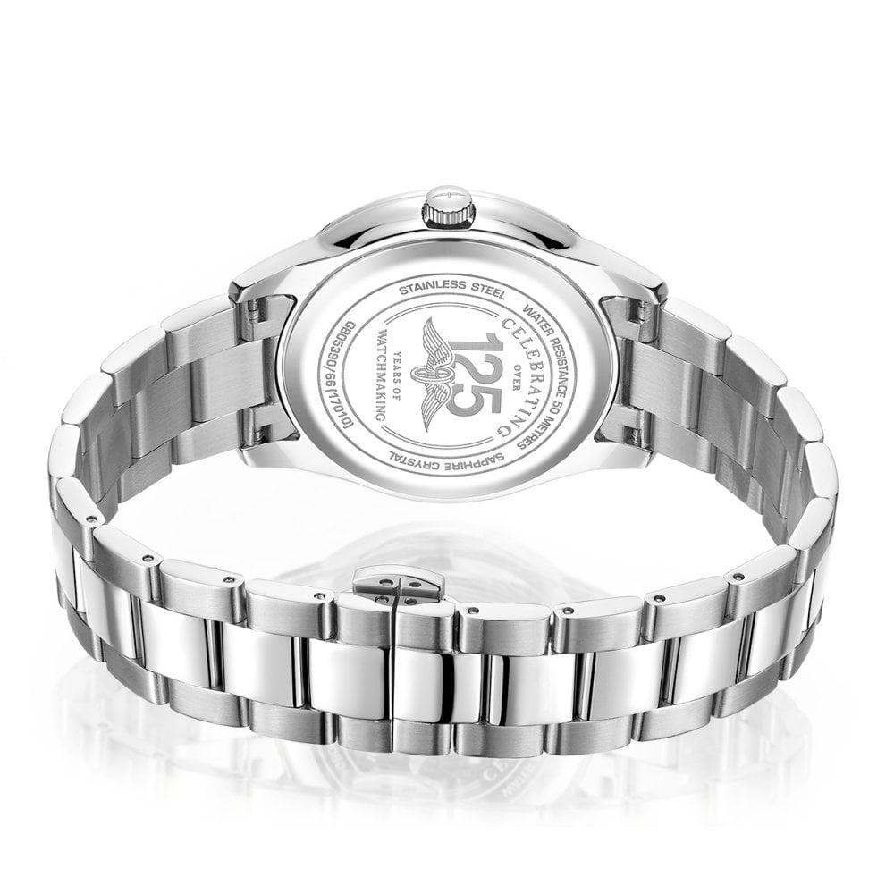 Gents Stainless Steel Quartz Bracelet Watch, Date GB05390/66