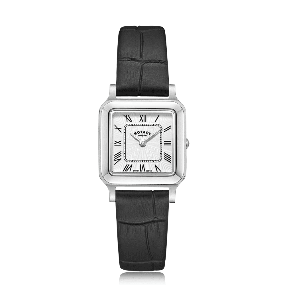 Ladies Stainless Steel Black Sttrap Quartz Watch LS05540/01