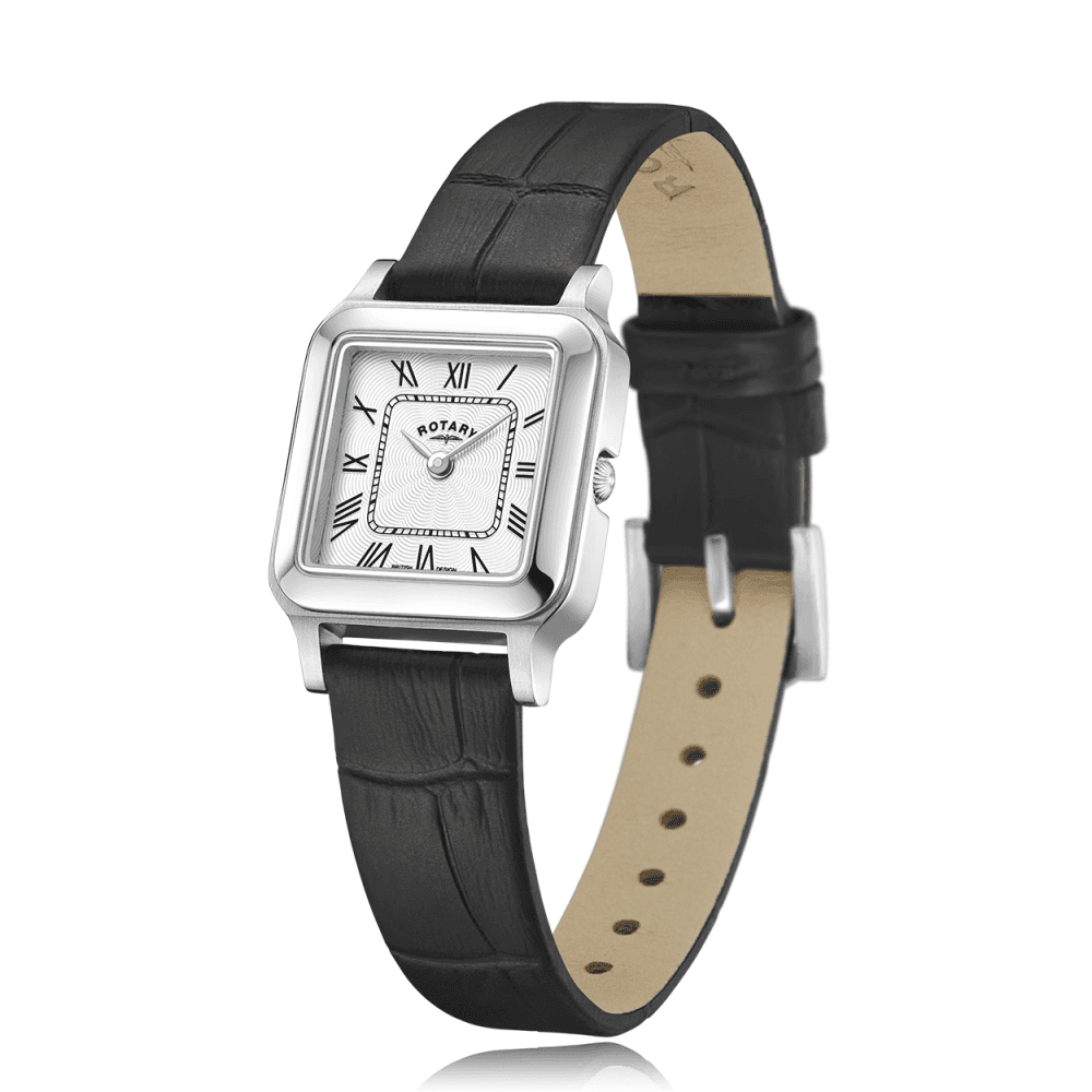 Ladies Stainless Steel Black Sttrap Quartz Watch LS05540/01