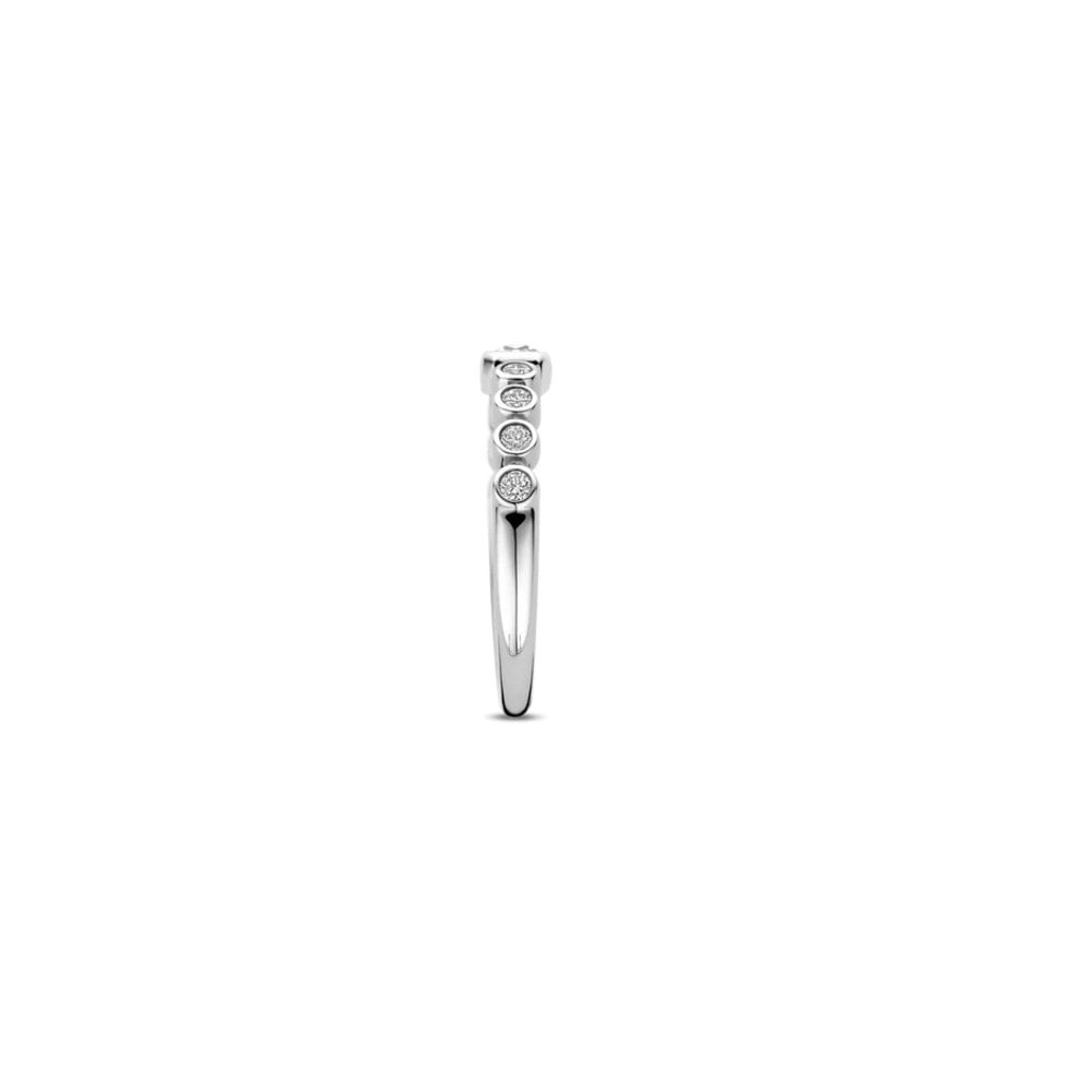 Sterling Silver Ladies Cubic Zirconia Dress Ring 12340ZI
