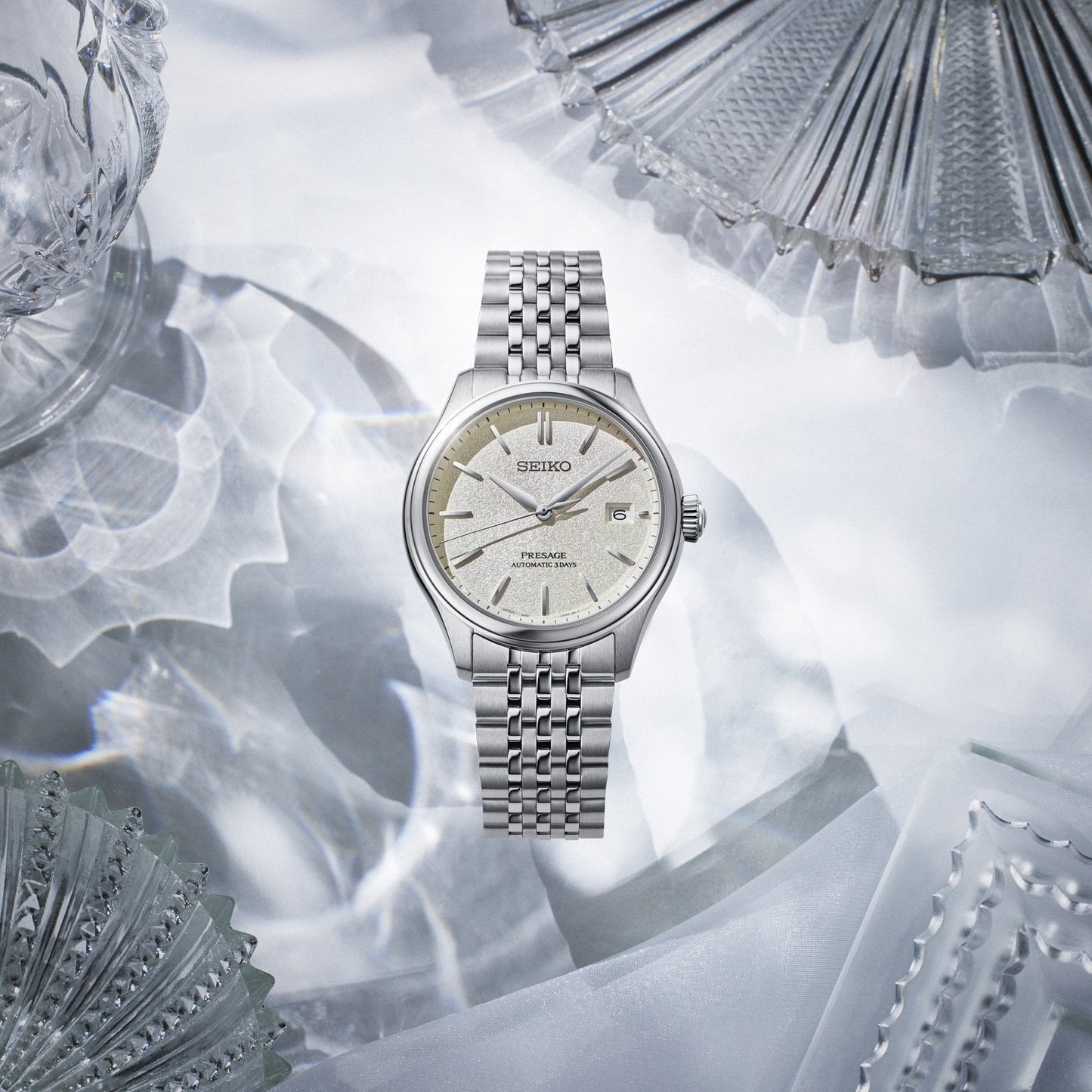 Presage Steel Automatic Watch Classic Series Shiro-iro SPB463J1