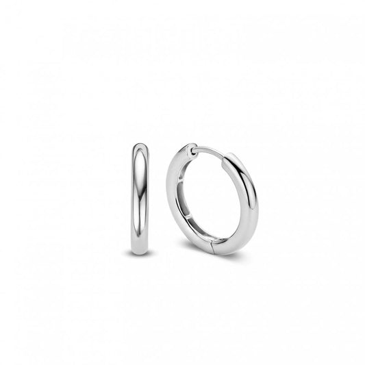 Sterling Silver Ladies Large Hoops 7215SI