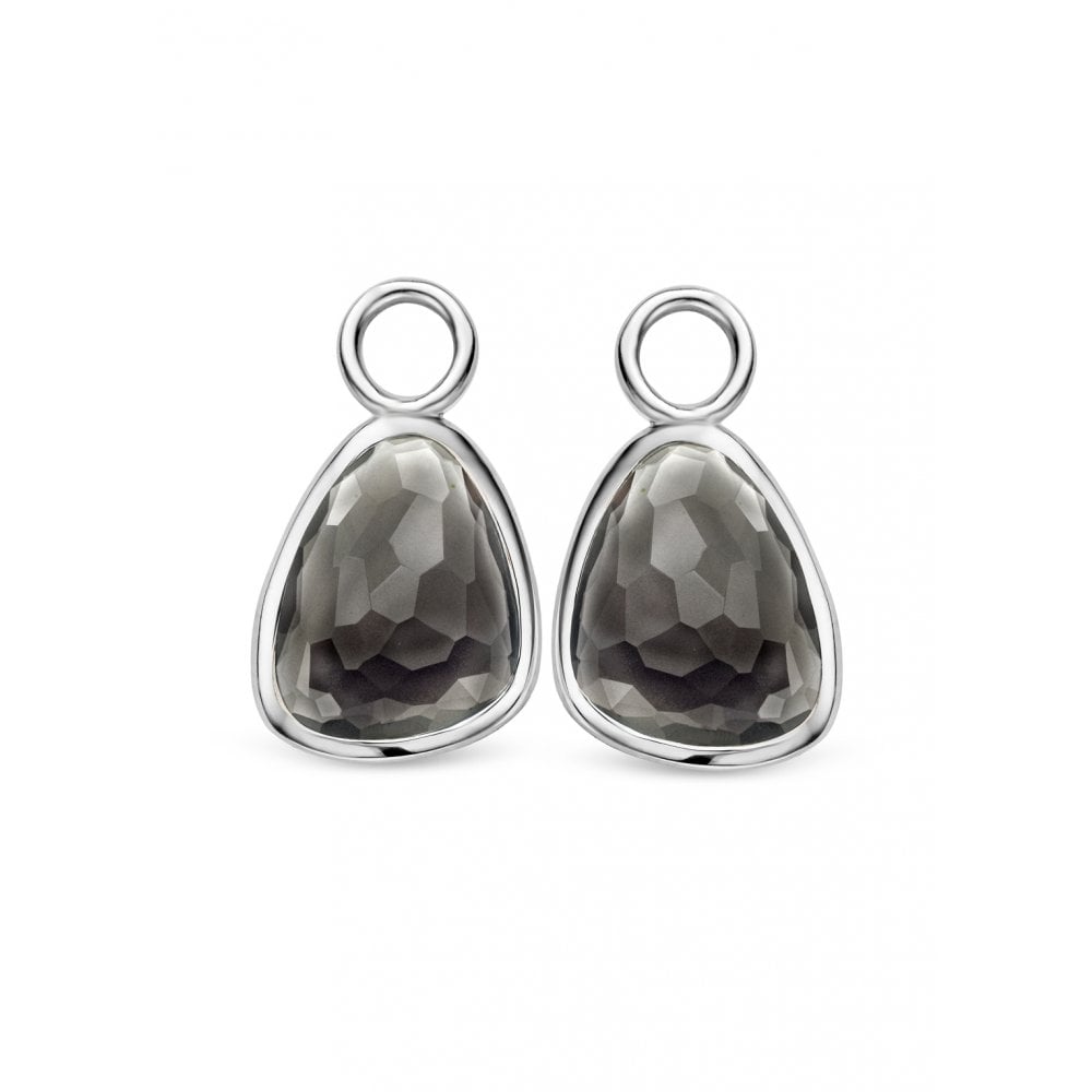 Sterling Silver Ladies Crystal Ear Charms 9173TQ