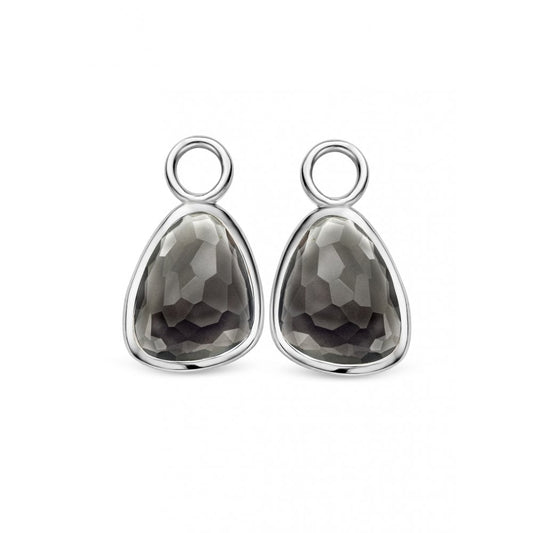Sterling Silver Ladies Crystal Ear Charms 9173TQ