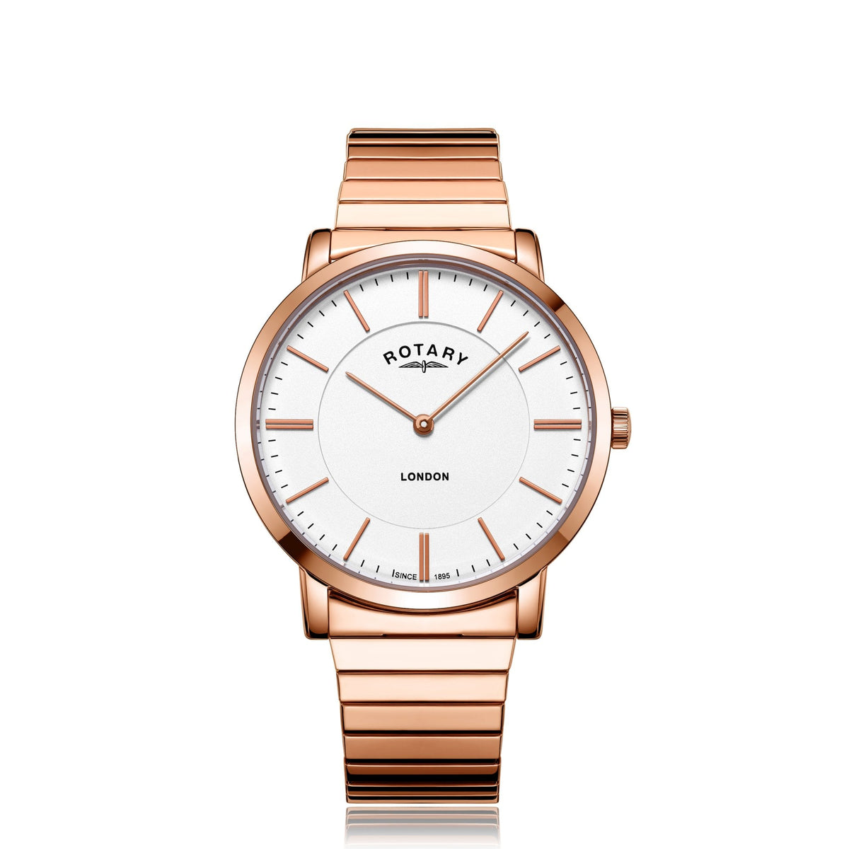 Gents Rose Gold Tone Watch, Expanding Bracelet GB02767/02