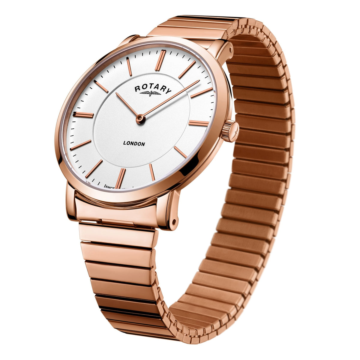 Gents Rose Gold Tone Watch, Expanding Bracelet GB02767/02