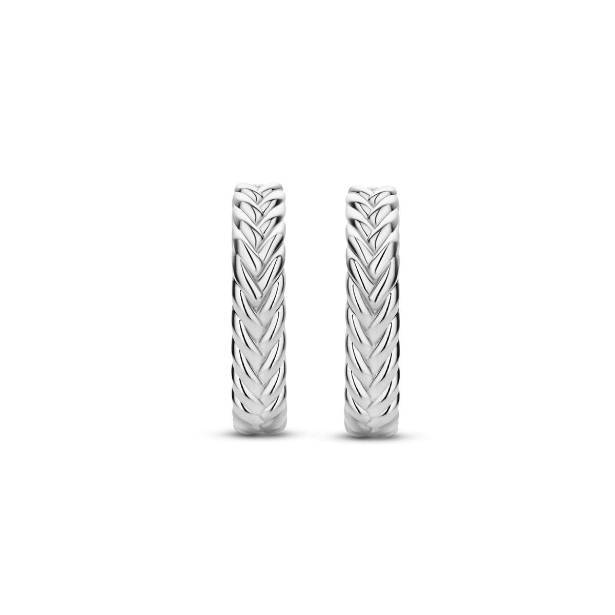 Sterling Silver Ladies Large Hoop Earrings 7883SI