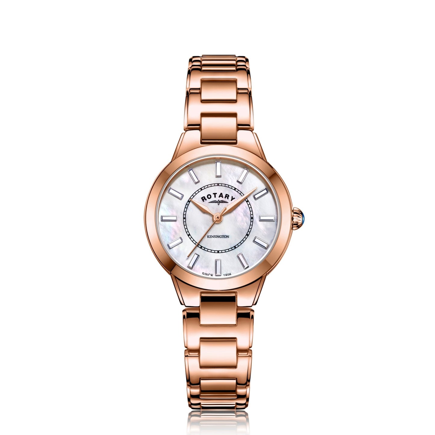Rotary Ladies Rose Gold Tone Dress Watch on Bracelet LB05379/41