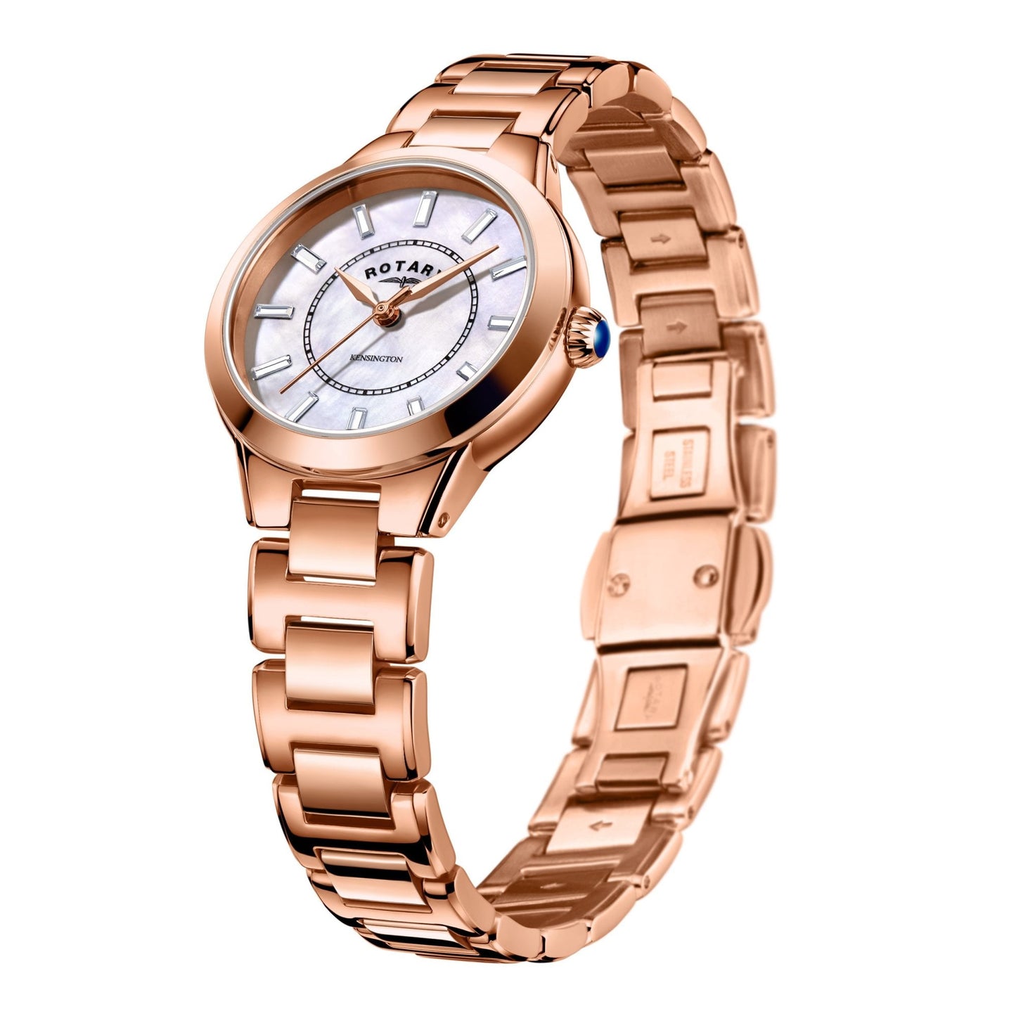 Rotary Ladies Rose Gold Tone Dress Watch on Bracelet LB05379/41