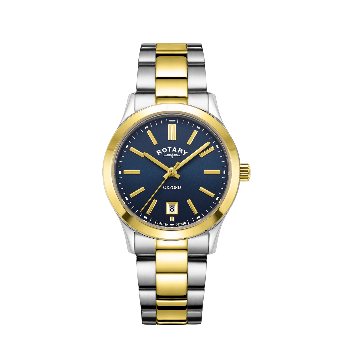 Ladies Two Tone Steel Battery Watch, Date Oxford LB05521/05