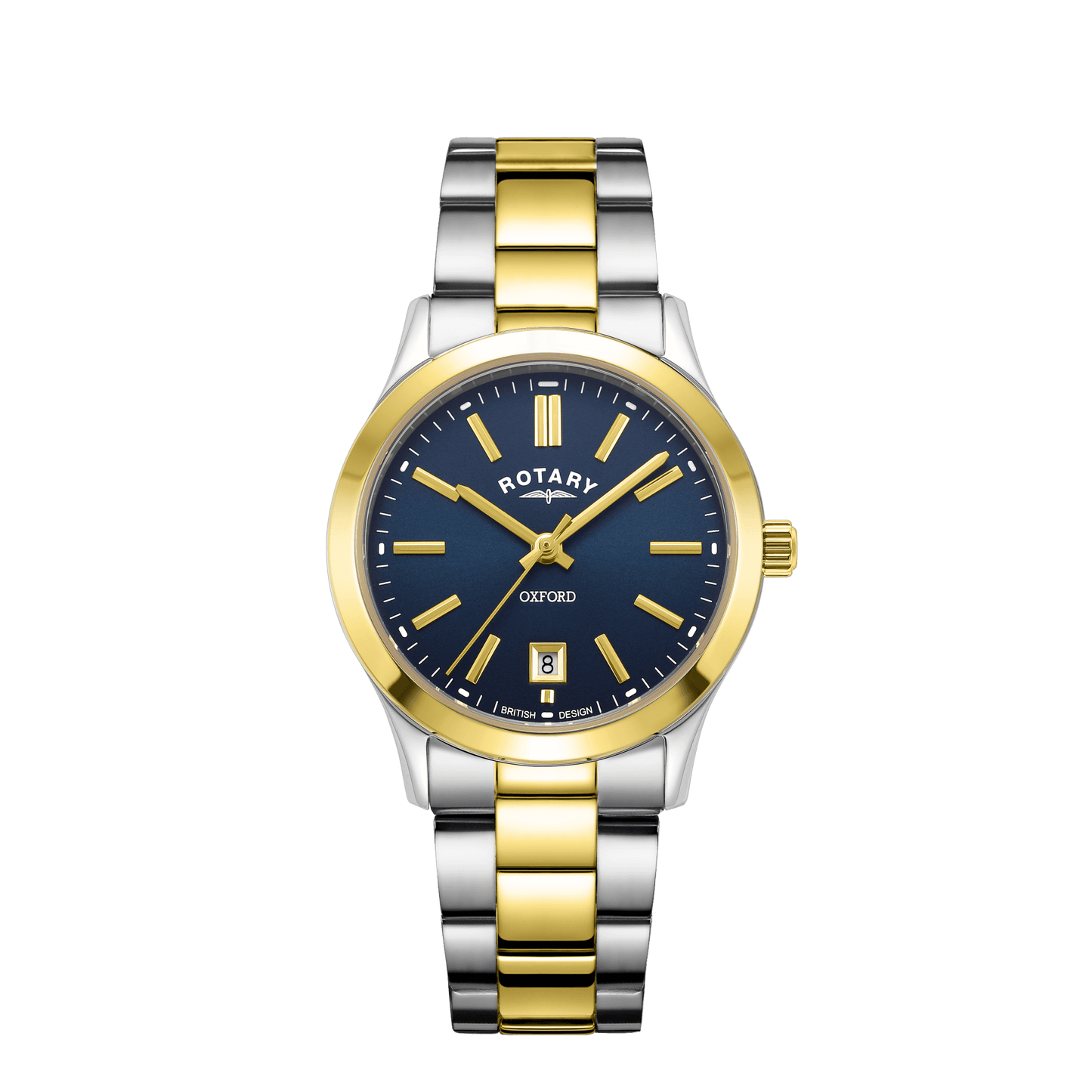 Ladies Two Tone Steel Battery Watch, Date Oxford LB05521/05
