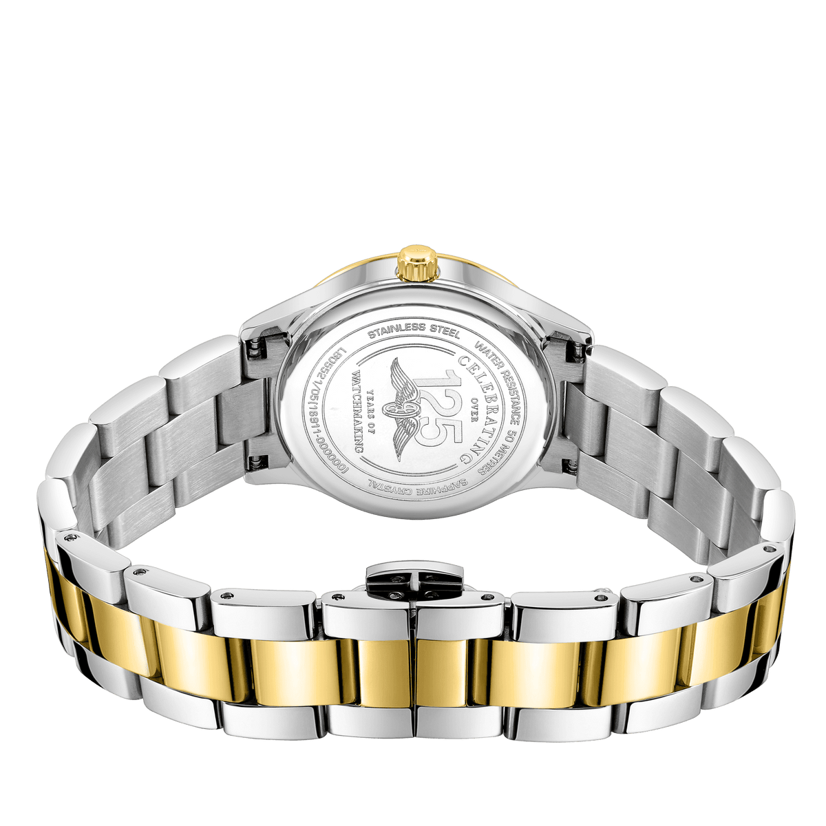 Ladies Two Tone Steel Battery Watch, Date Oxford LB05521/05