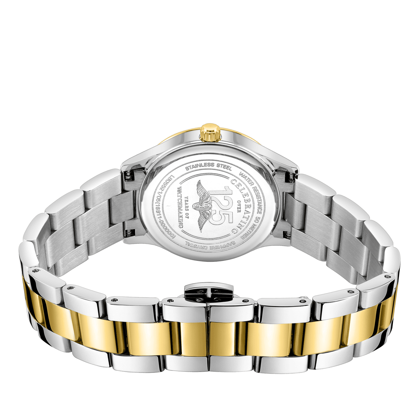 Ladies Two Tone Steel Battery Watch, Date Oxford LB05521/05