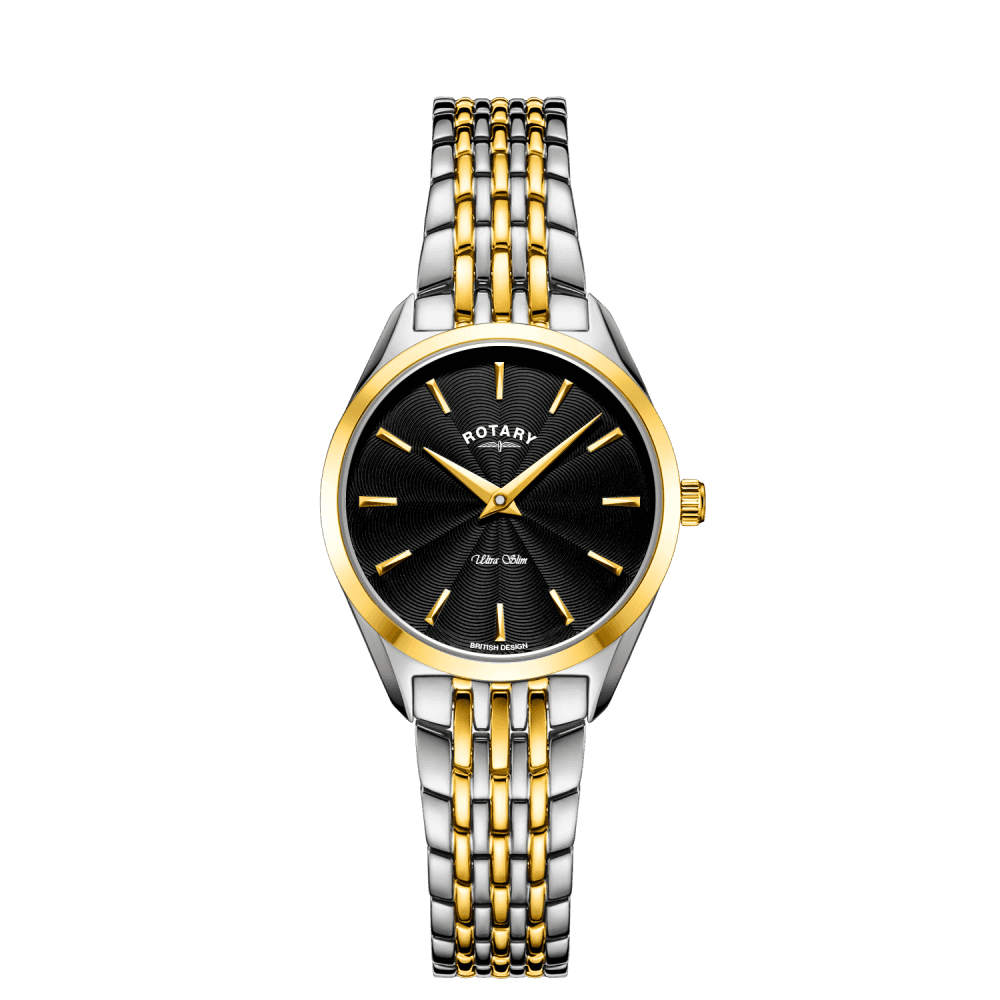 Two Tone Ladies Ultra Slim Quartz Watch on Bracelet LB08011/04