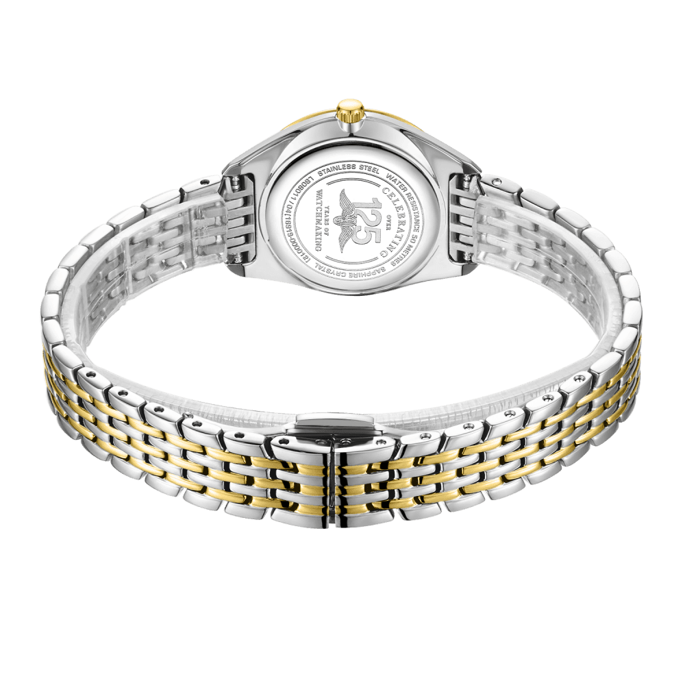Two Tone Ladies Ultra Slim Quartz Watch on Bracelet LB08011/04
