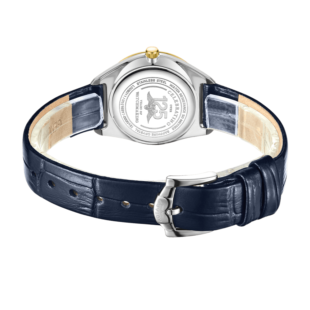 Ladies Two Tone Ultra Slim Battery Watch on Strap LS08011/05