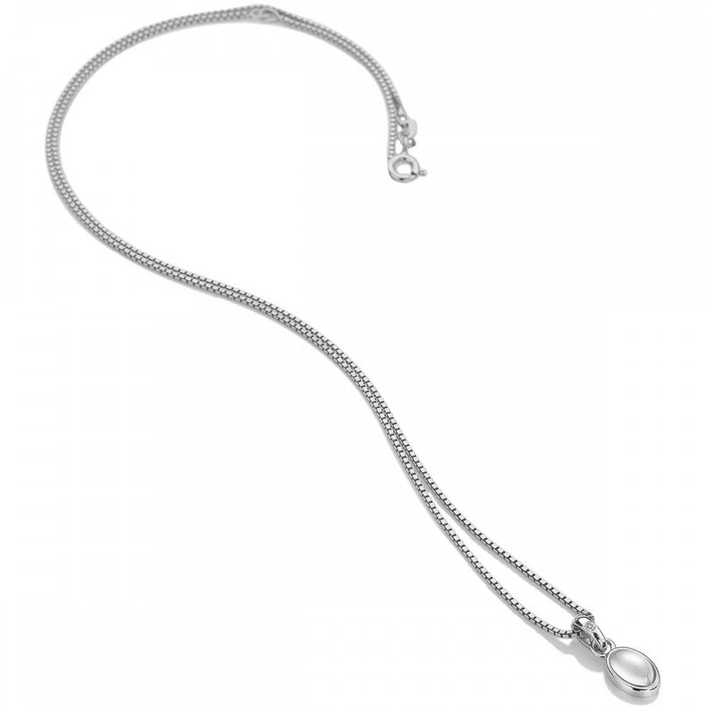 Sterling Silver June Moonstone Birthstone Pendant DP759