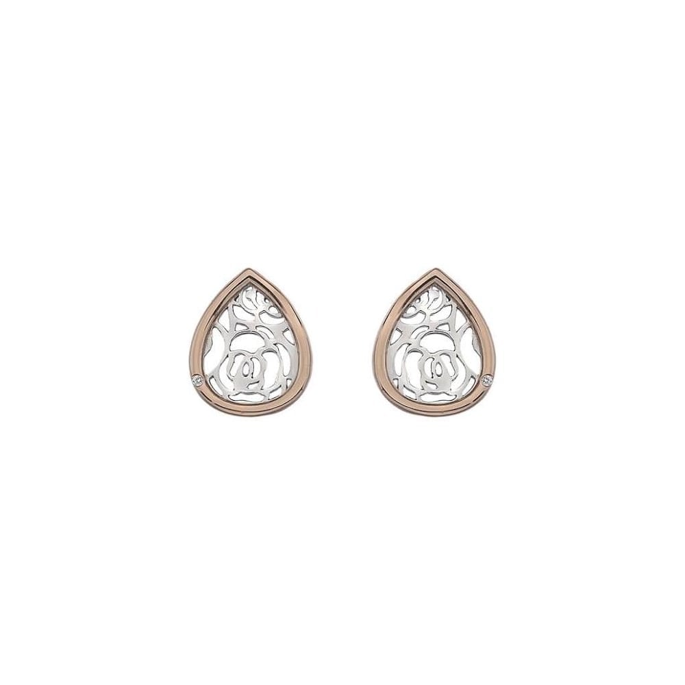 Sterling Silver Ladies Faith Teardrop Earrings DE529