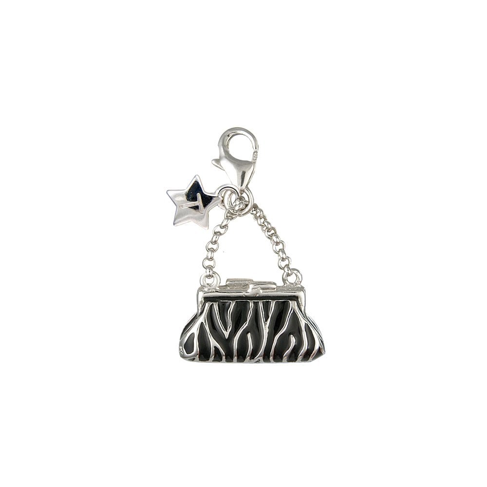 Sterling Silver Handbag Clip On Enamel Charm SCH44
