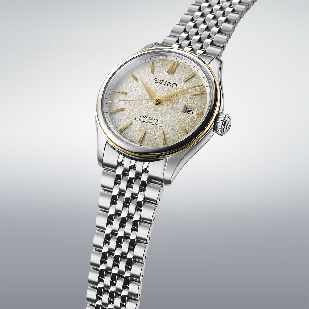 Presage Classic Series Watch Delicate Cream Silk SPB478J1