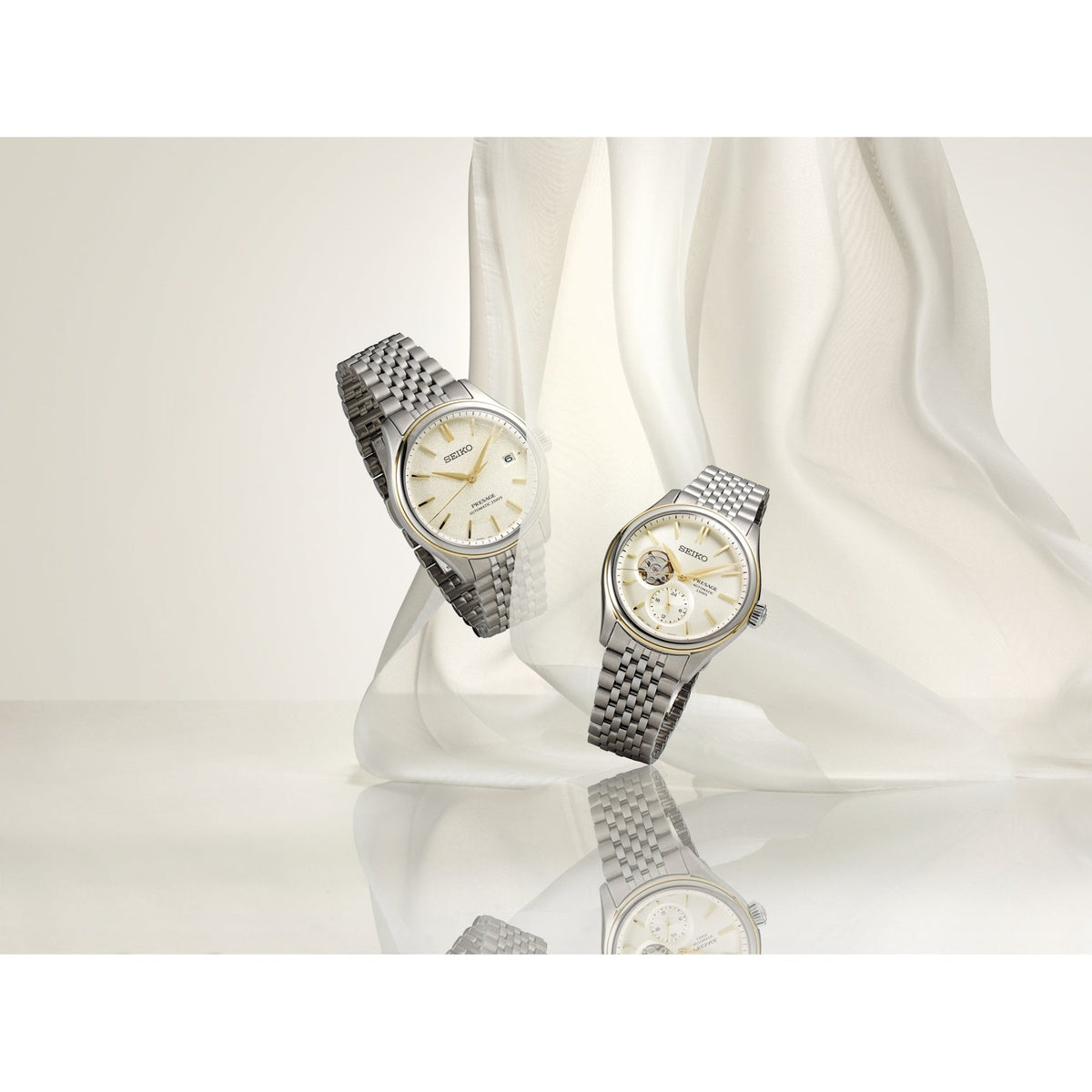 Presage Classic Series Watch Delicate Cream Silk SPB478J1