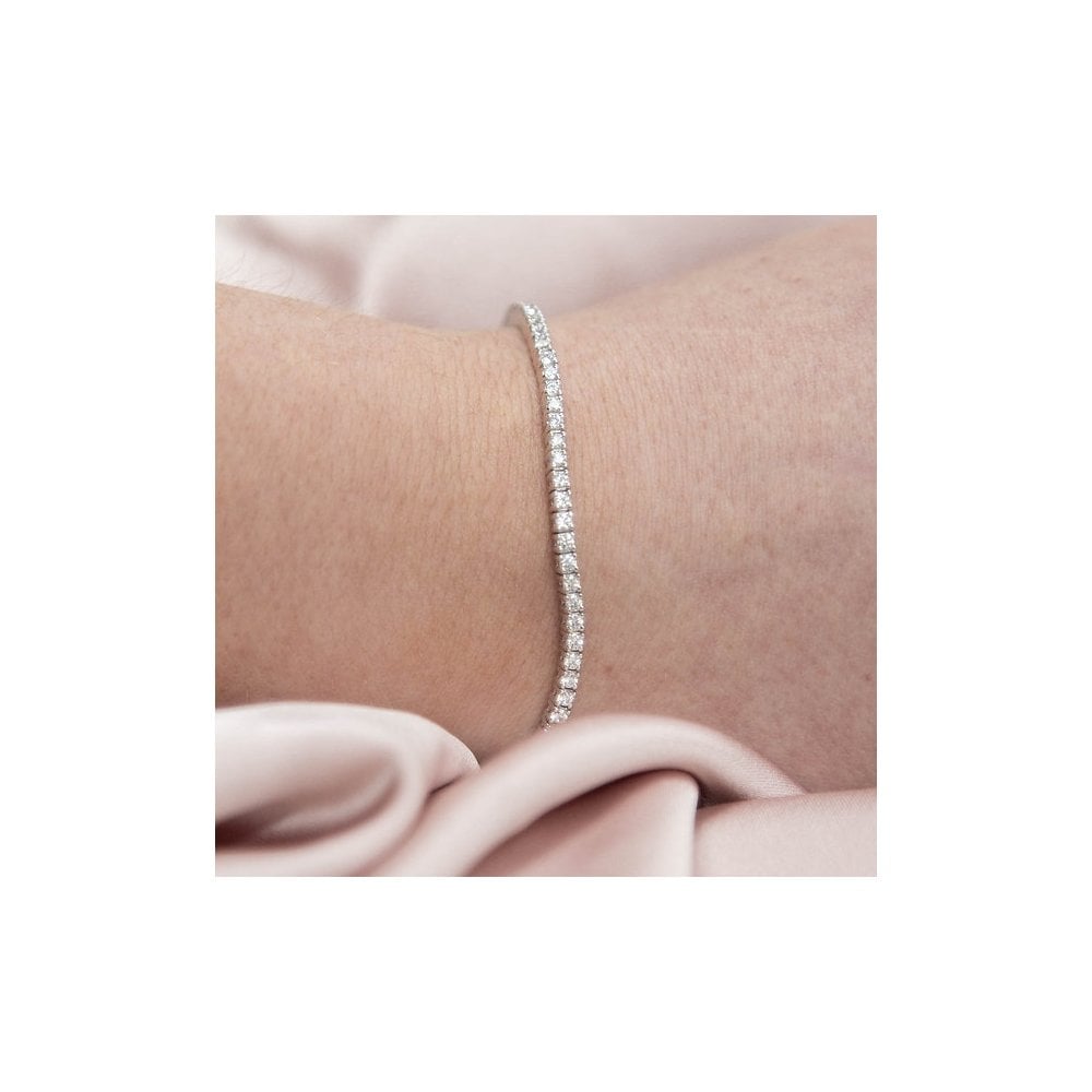 Diamonfire Sterling Silver Ladies CZ Tennis Bracelet B5096