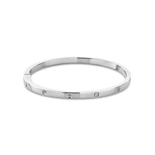 Ladies Silver & Gold Tree of Life® Insignia Slim Bangle 3SINS852