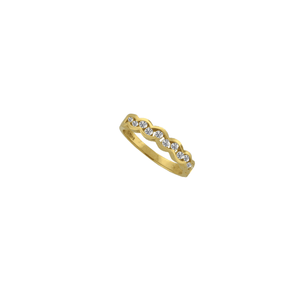 9ct Yellow Gold Diamond Half Eternity Ring 0.26ct