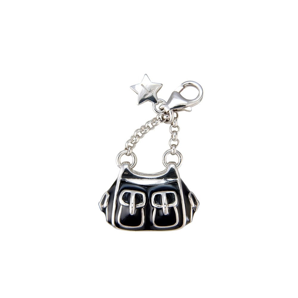 Sterling Silver Ladies Coloured Enamel Handbag Charm SCH77