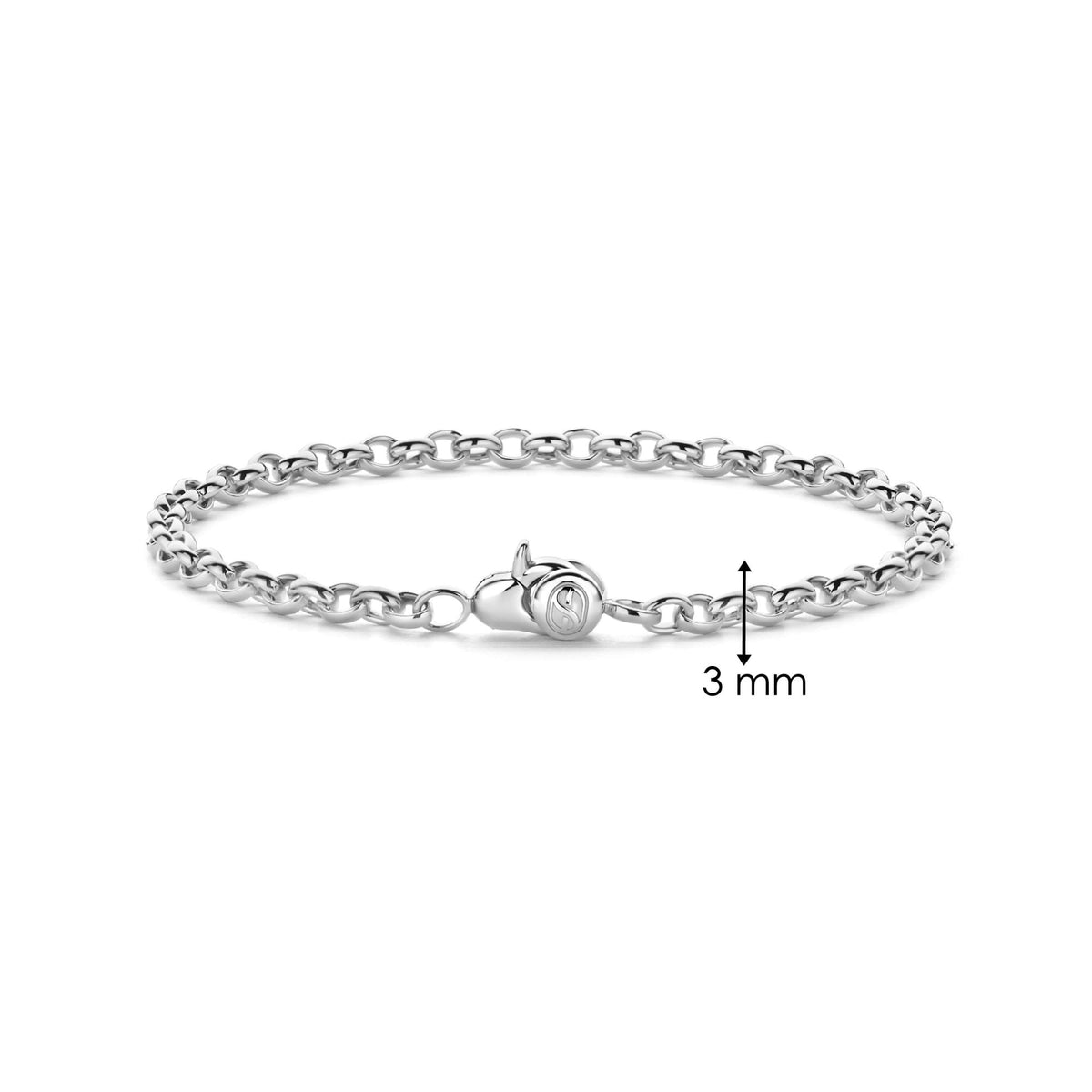 Ladies Sterling Silver Belcher Bracelet 23068SI