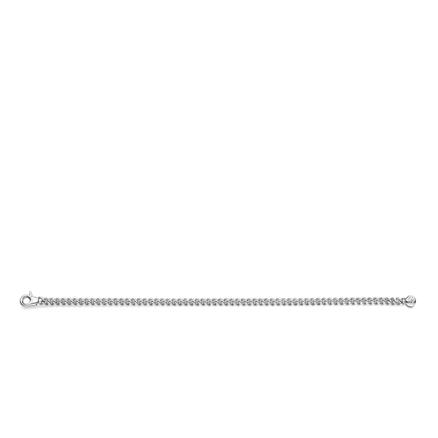 Sterling Silver Ladies Curb Bracelet 23055SI