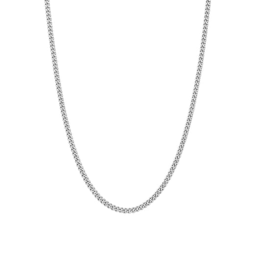 Sterling Silver Ladies or Gents Curb Necklace 34069SI/45